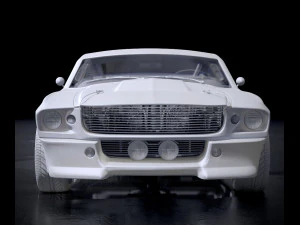 mustang shelby gt 500 1967 Modelo 3D