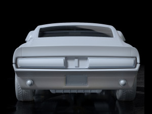 mustang shelby gt 500 1967 Model 3D
