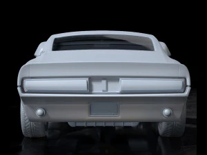 mustang shelby gt 500 1967 Modelo 3D