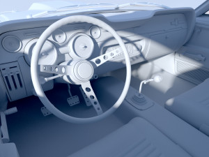 mustang shelby gt 500 1967 Model 3D