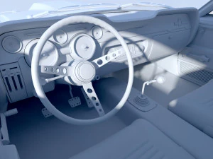 mustang shelby gt 500 1967 Modelo 3D