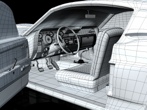 mustang shelby gt 500 1967 Model 3D