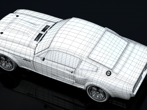 mustang shelby gt 500 1967 Model 3D