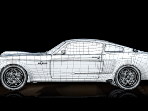 mustang shelby gt 500 1967 Model 3D