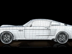 mustang shelby gt 500 1967 Modelo 3D