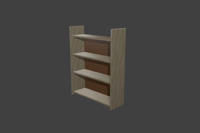 bookshelf 3D 模型 .c4d .max .obj .3ds .fbx .stl .blend 