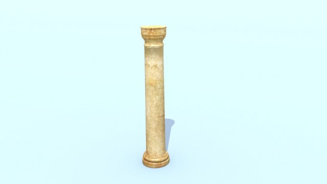 pillar01 3D Model .c4d .max .obj .3ds .fbx .stl .blend 