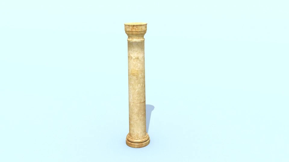 pillar01 3D Model .c4d .max .obj .3ds .fbx .stl .blend 