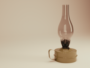 oil lamp 3D 模型