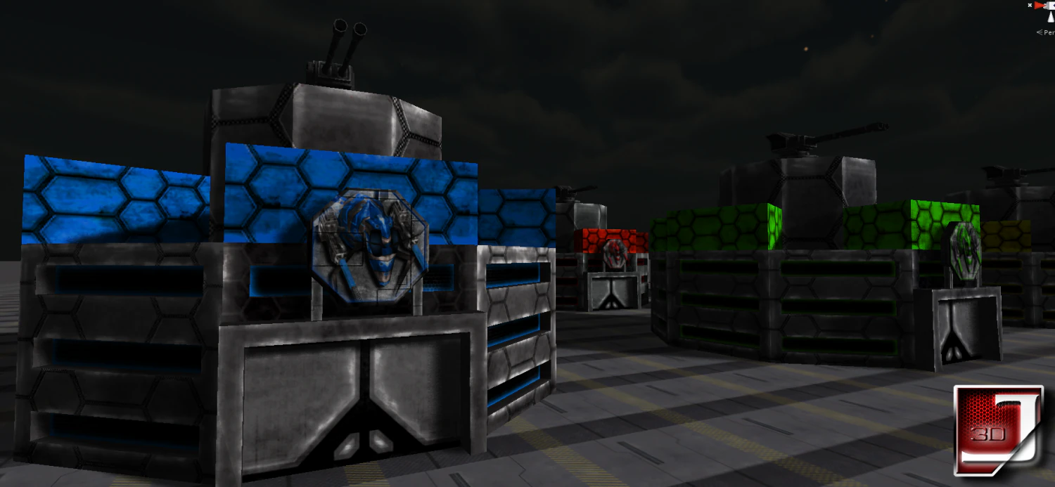 bug assault buildings 3D Model .c4d .max .obj .3ds .fbx .stl .blend 