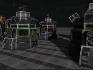 bug assault buildings 3D Model