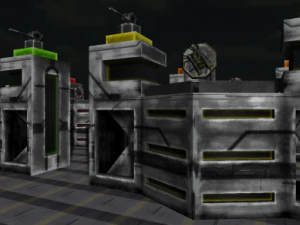 bug assault buildings 3D Model