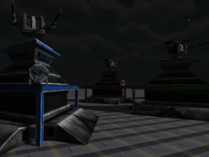 bug assault buildings 3D Model