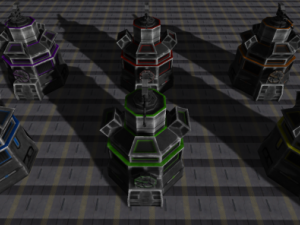 bug assault buildings 3D 모델