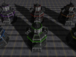 bug assault buildings 3D Model