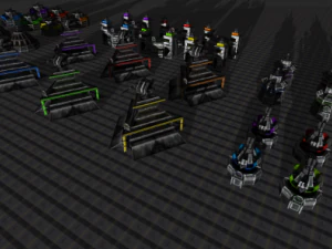 bug assault buildings 3D Model