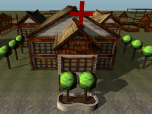 old style building set 3D Model