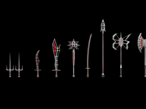 fire melee collection Model 3D