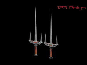 fire melee collection 3D-Modell