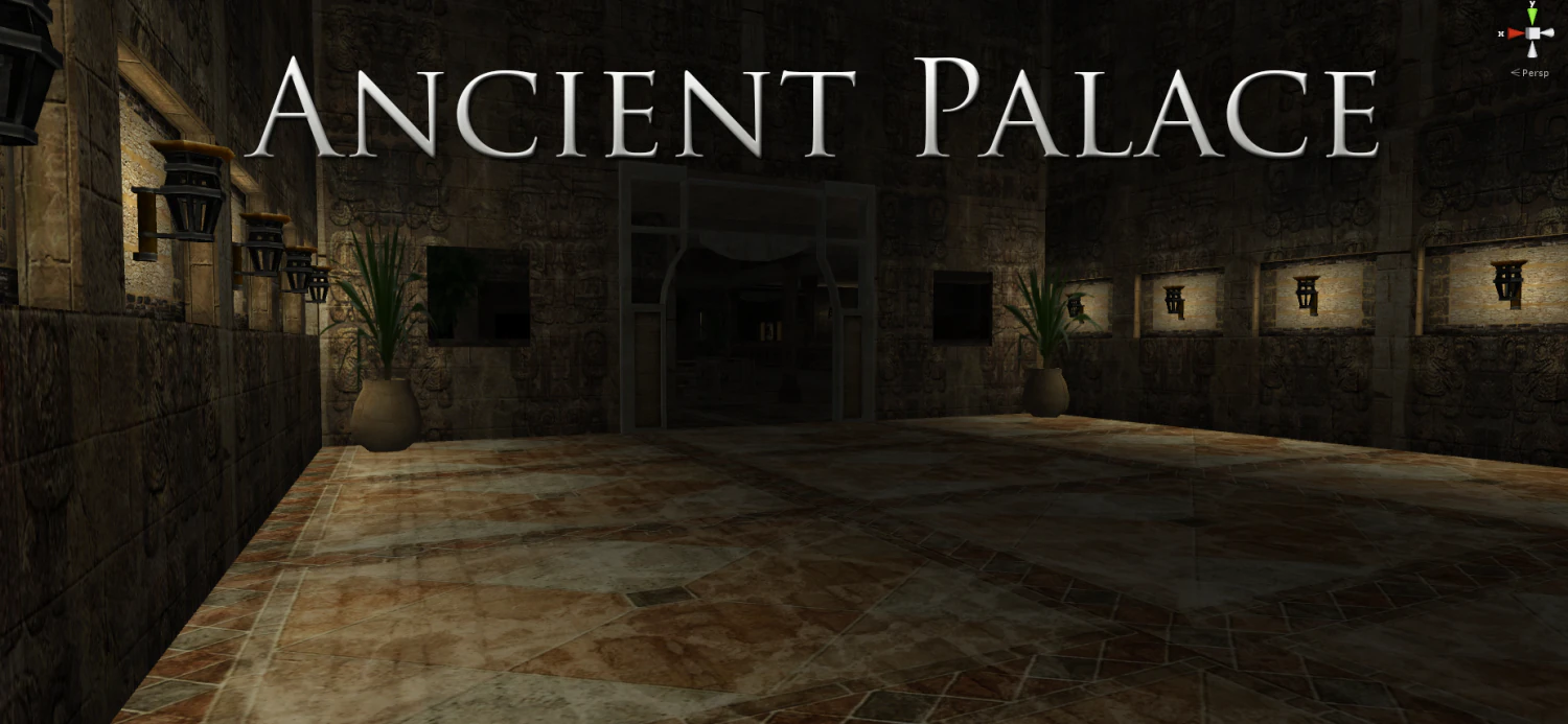 ancient palace 3D Model .c4d .max .obj .3ds .fbx .stl .blend 