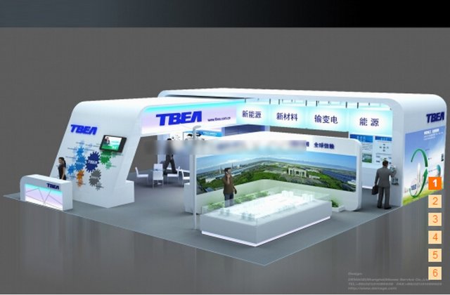 exhibition area Model 3D .c4d .max .obj .3ds .fbx .stl .blend