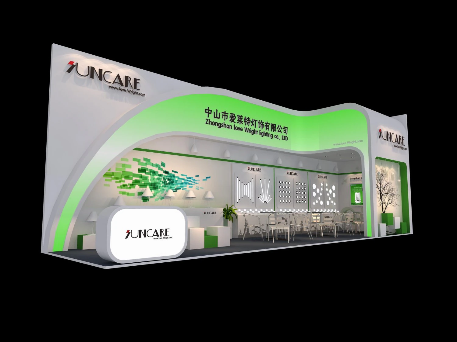 exhibition area 3x123dmax200920313 3D Model .c4d .max .obj .3ds .fbx .stl .blend 