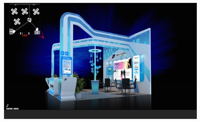exhibition area 6x6 3dmax2009 3D-Modell .c4d .max .obj .3ds .fbx .stl .blend 