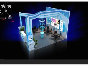 exhibition area 6x6 3dmax2009 3D Model