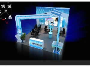 exhibition area 6x6 3dmax2009 3D Model