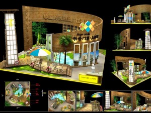 exhibition area 12x123dmax201123687 3D-Modell