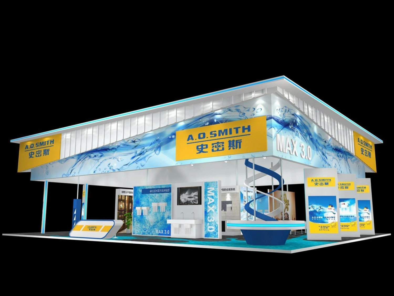 exhibition area 19x153dmax200924482 3D Model .c4d .max .obj .3ds .fbx .stl .blend 