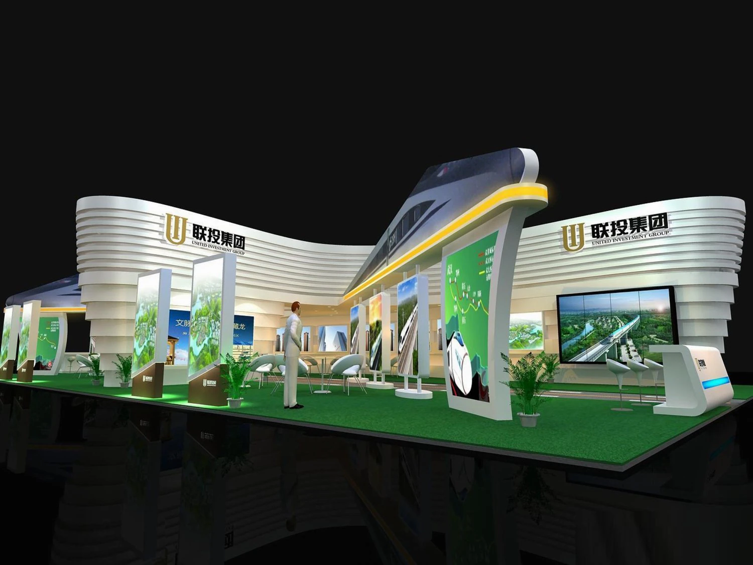 exhibition area 26x133dmax200925561 3D Model .c4d .max .obj .3ds .fbx .stl .blend 