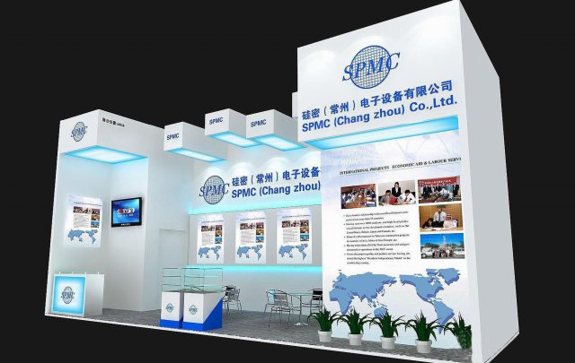 exhibition area 3x93dmax2009-12484 3D 模型 .c4d .max .obj .3ds .fbx .stl .blend 