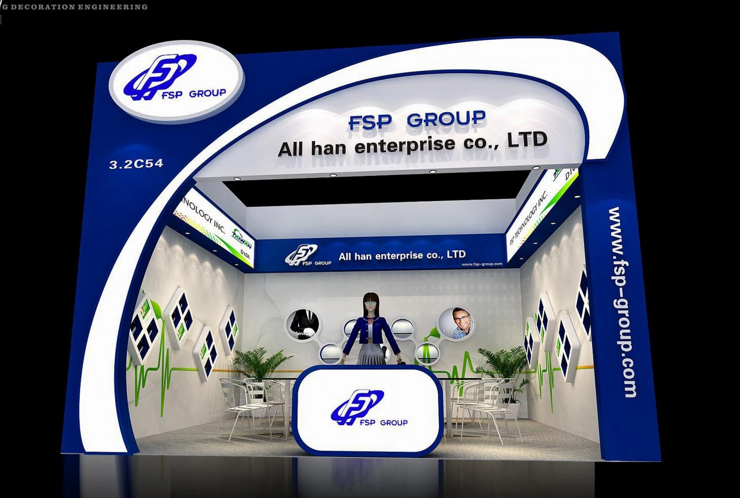 exhibition area 6x63dmax200922368 3D Model .c4d .max .obj .3ds .fbx .stl .blend 