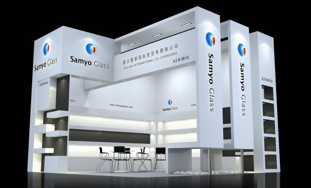 exhibition area 6x63dmax2009-20037 3D 模型 .c4d .max .obj .3ds .fbx .stl .blend 