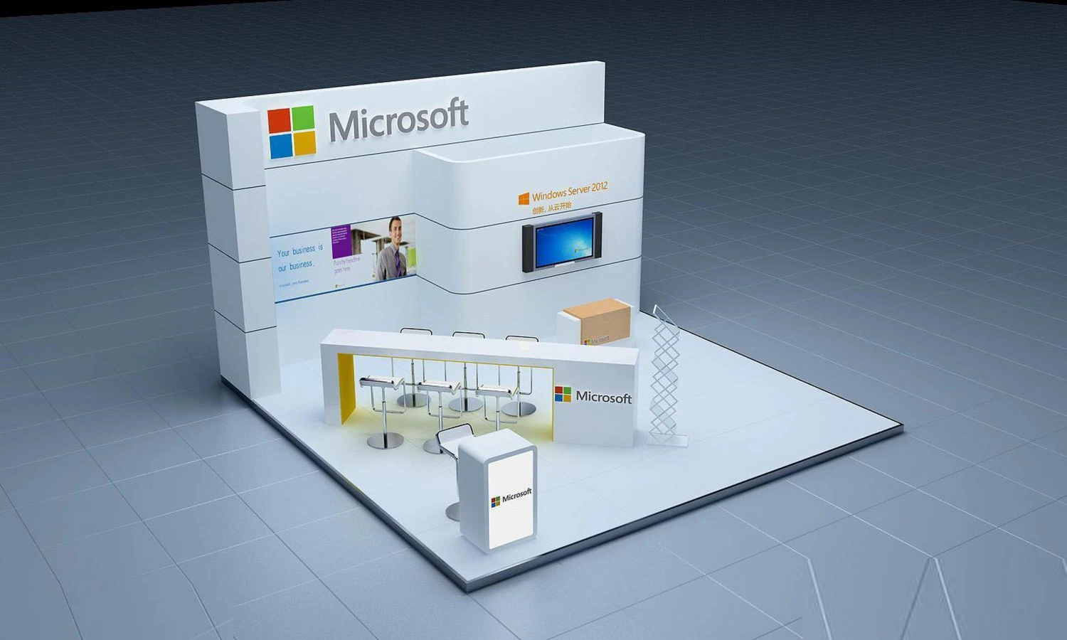 exhibition area 6x63dmax2009-23101 3D Model .c4d .max .obj .3ds .fbx .stl .blend 