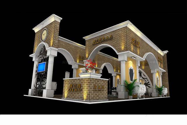 exhibition area 6x163dmax2009-14587 3D Model .c4d .max .obj .3ds .fbx .stl .blend 