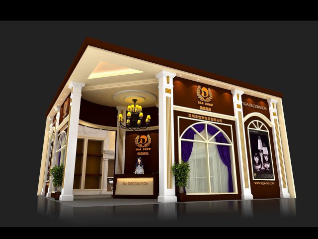 exhibition area 9x93dmax2009-23353 3D Model .c4d .max .obj .3ds .fbx .stl .blend 
