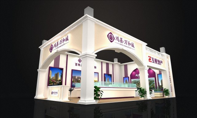 exhibition area 124x753dmax2009-21370 Modello 3D .c4d .max .obj .3ds .fbx .stl .blend
