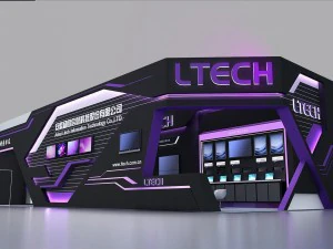 área de exposição 60x1803dmax200920350 Modelo 3D