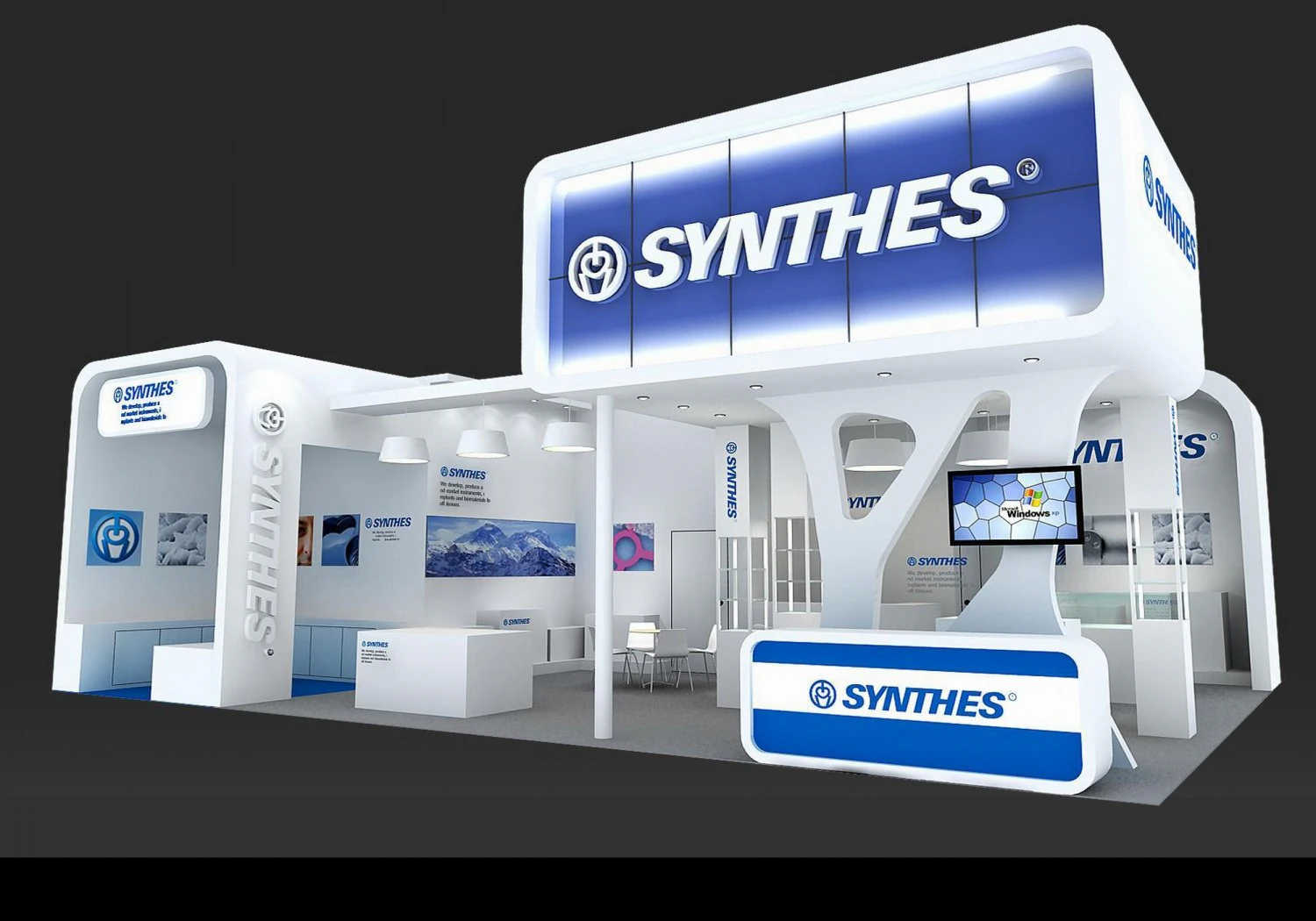 exhibition area 9x73dmax2009 3D Model .c4d .max .obj .3ds .fbx .stl .blend