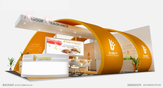exhibition area 10x83dmax2009 3D Model .c4d .max .obj .3ds .fbx .stl .blend 