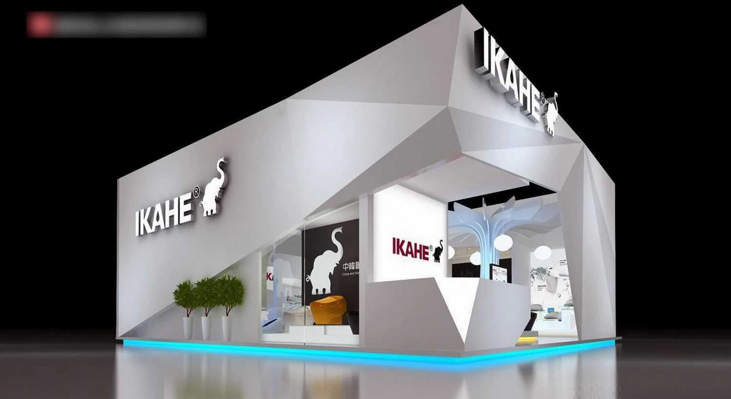 exhibition area 12x113dmax2009 3D Model .c4d .max .obj .3ds .fbx .stl .blend 