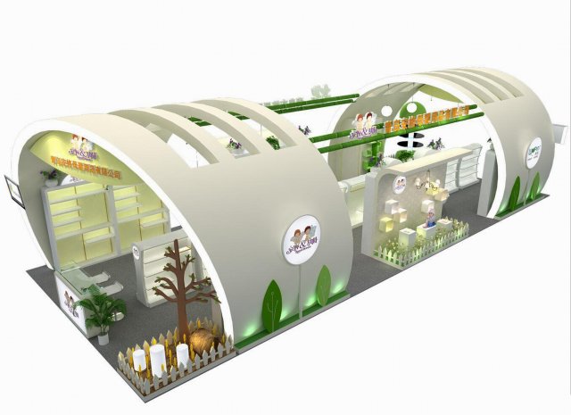 exhibition area 15x63dmax2011 3D Model .c4d .max .obj .3ds .fbx .stl .blend 