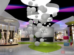 exhibition area 15x123dmax2012 3D Model