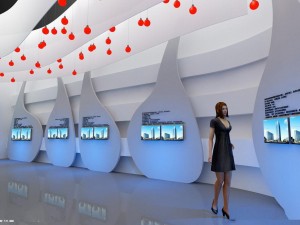 exhibition area 18x93dmax2012 Model 3D