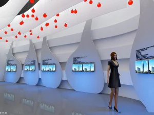 exhibition area 18x93dmax2012 3D Model