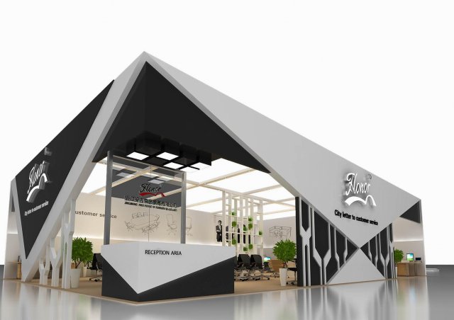 exhibition area 18x123dmax2012 Model 3D .c4d .max .obj .3ds .fbx .stl .blend 