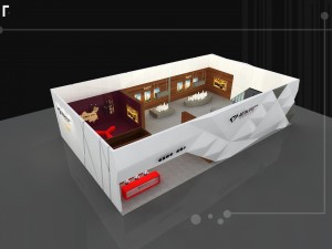 exhibition area 20x123dmax2009 3D मॉडल