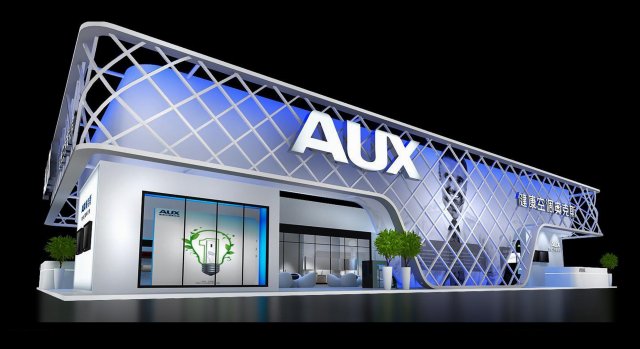 exhibition area 24x133dmax2009 3D Model .c4d .max .obj .3ds .fbx .stl .blend 